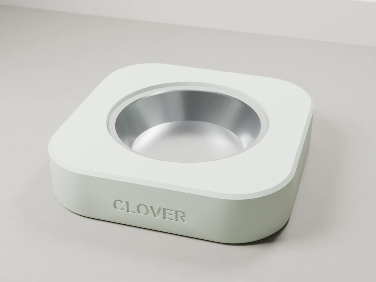 Burrow Bowl, soft mint, matte, exact design render